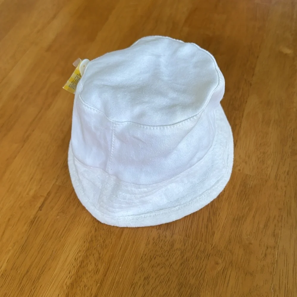 Vintage NWT White Infant Sun Hat Boy Girl Unisex Size Medium